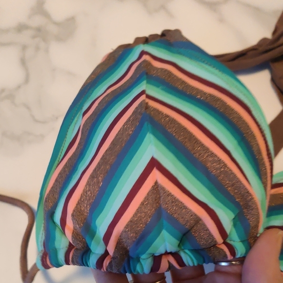 Colorful Striped Bikini - Picture 4 of 6